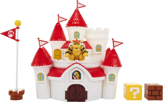 NINTENDO SUPER MARIO GROTE SPEELSET LUXE MUSHROOM KINGDOM CASTLE