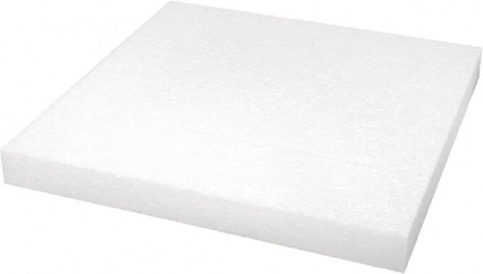 Rayher Knutsel piepschuim - 6x stuks - plaat - vierkant - 40 x 40 x 4 cm - hobby materiaal
