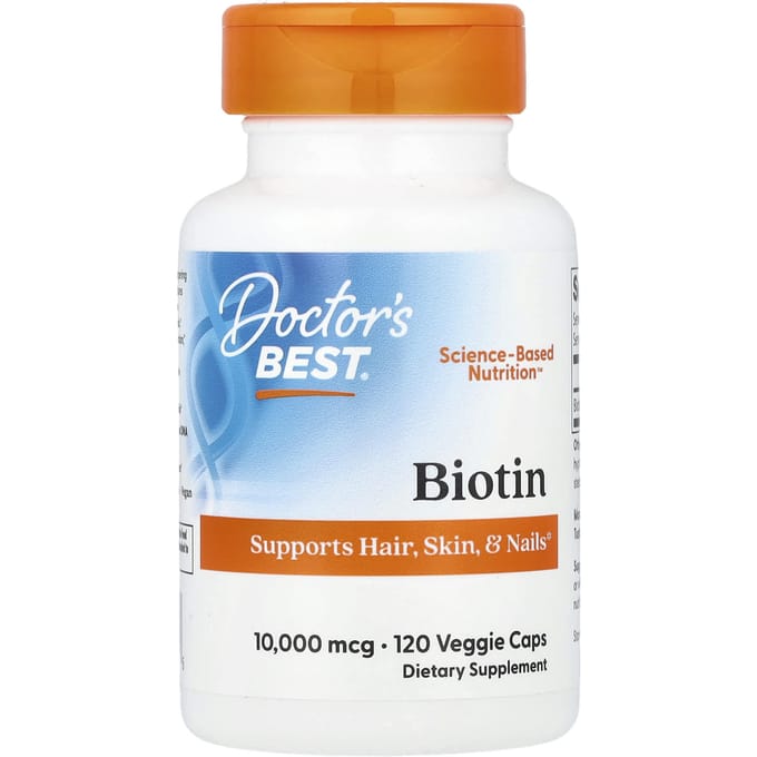 Doctor's Best, Biotine, 10 000 mcg, 120 gélules végétales