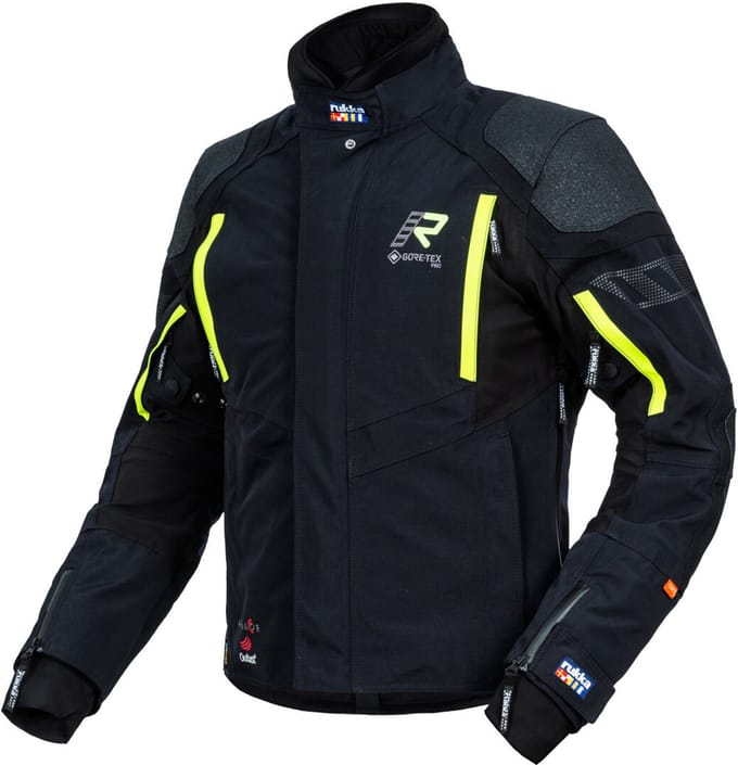 Rukka Shield-R Zwart Geel Textiele Motorjas - Jas
