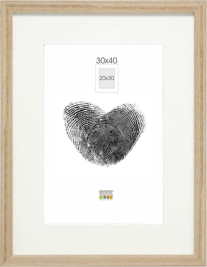Deknudt S66KH1 P1 30x40 Wissellijst Papierformaat: 30 x 40 cm (b x h) 30 cm x 40 cm Eiken
