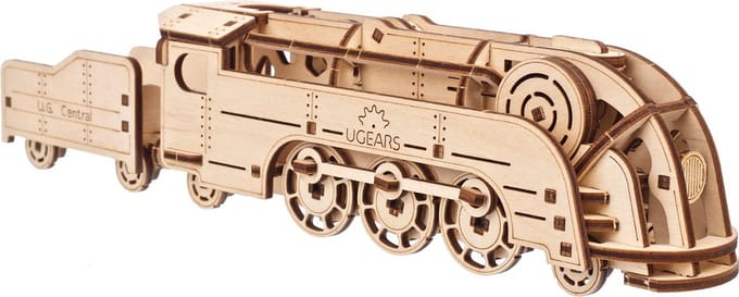 UGEARS Houten 3D Model - Mini Locomotief