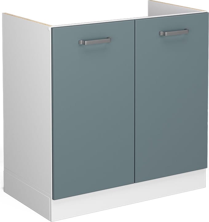 Vicco R-Line Wastafelkast – 80 cm, WB Eik Blauw-grijs