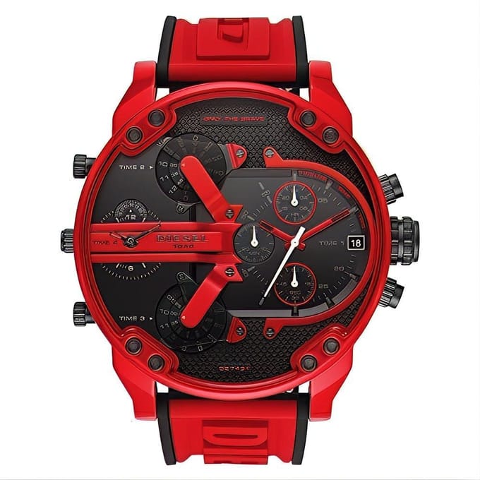 Diesel DZ7431 Herenhorloge 57mm rood