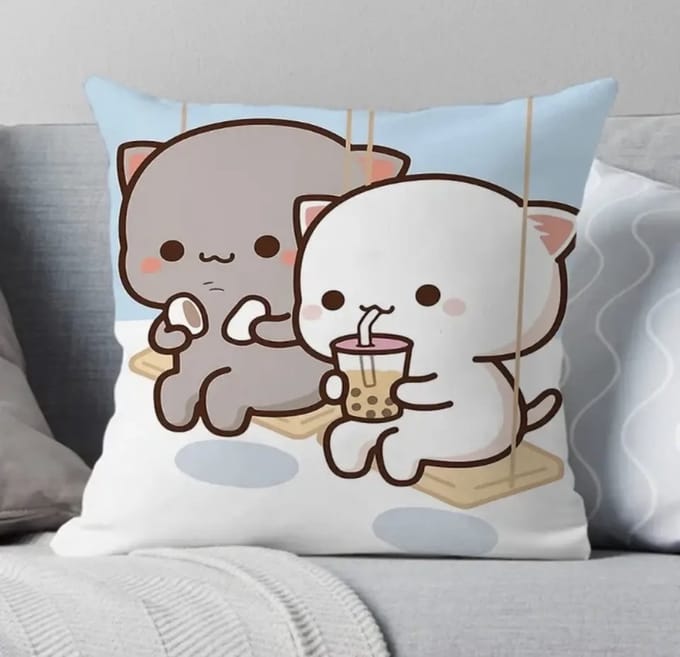 Velvet Cuddle Cats Collection kussenhoes - 45x45 cm