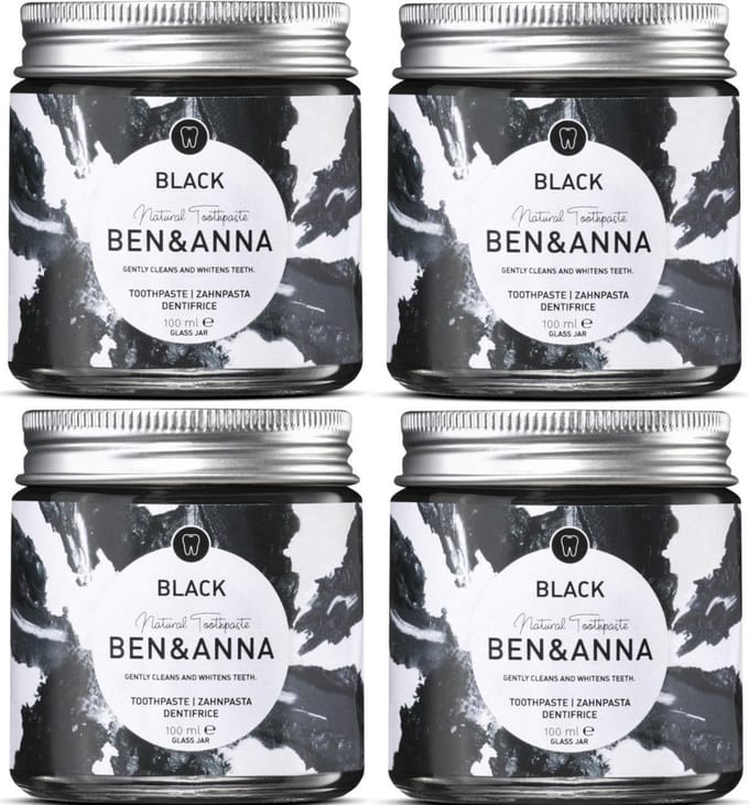 BEN&ANNA - charcoal tandpasta - 4 pak