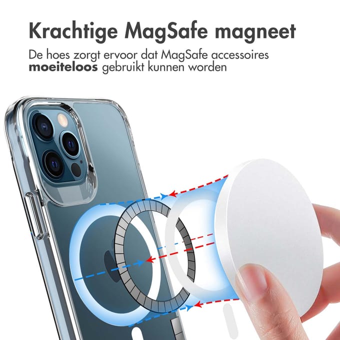 imoshion Hoesje - Geschikt voor iPhone 12 Pro Max - geschikt voor MagSafe case - Transparant