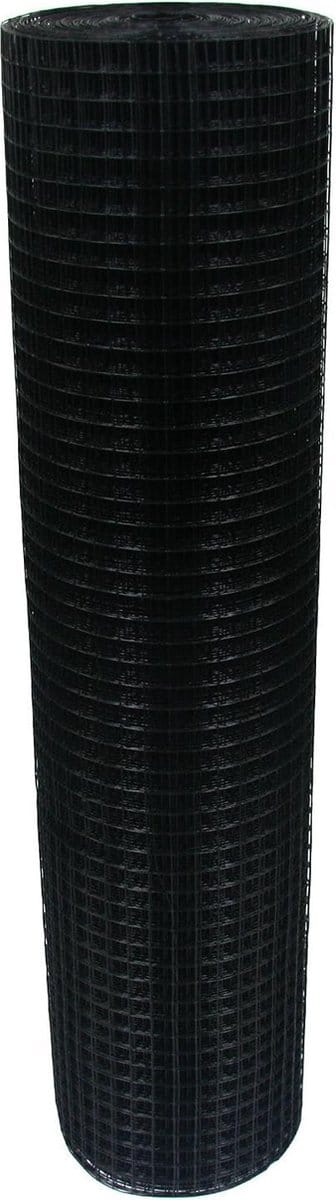 Volièregaas 19 x 19mm 1.2mm 100cm x 10m zwart