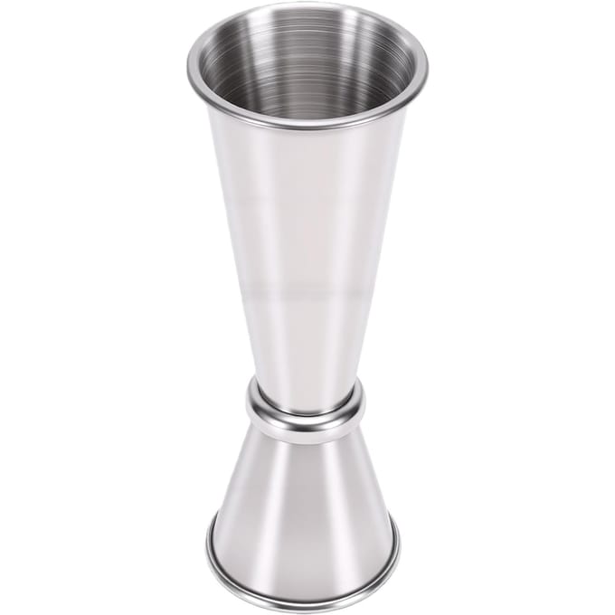 Double Jigger en Acier Inoxydable 304 Tasse à Mesure Double Face Outil de Bar pour Cocktail Boisson white