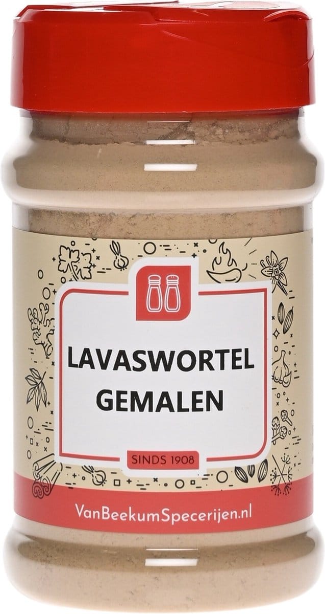 Van Beekum Specerijen - Lavaswortel Gemalen - Strooibus 130 Gram