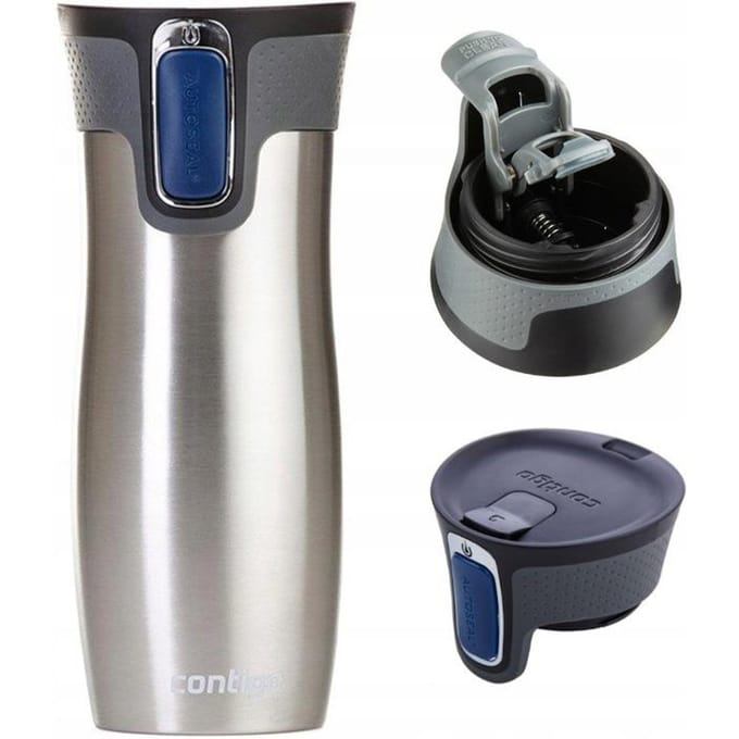 Contigo West Loop Autoseal Thermosbeker, Isoleerbeker, 470 ml - Stainless Steel