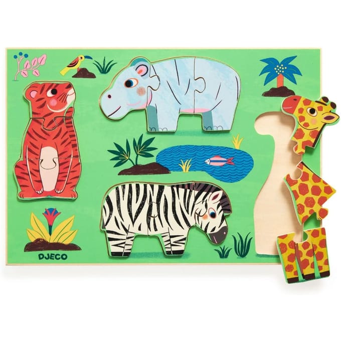 DJECO puzzel Coucou tiger 18 mnd+
