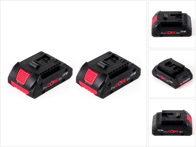 Bosch accu-starterset 18 V met 2x ProCORE18V 4,0 Ah accupack ( 1600A016GB )