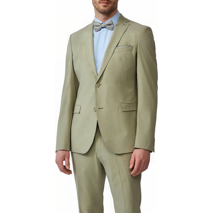 Slim fit colbert met schoudervullingen