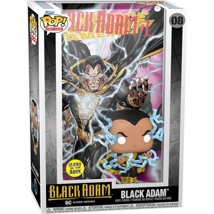 Funko Black Adam (Glow in the Dark) - Funko Pop! Comic Cover - Black Adam Figuur