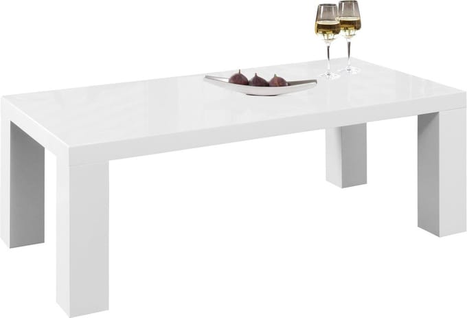 Salontafel Anita Wit - MDF - Vierkant - 120x60cm - Hoogte 40 cm