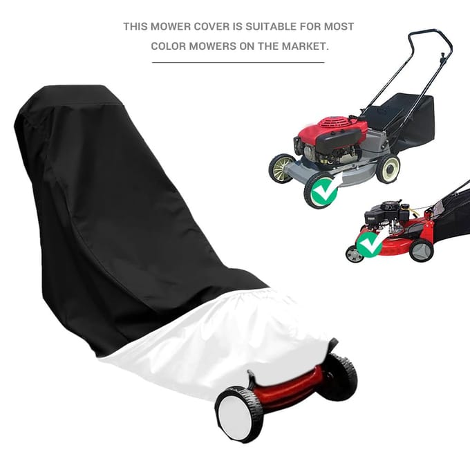 Opvouwbare, waterdichte beschermhoes voor handmaaiers black