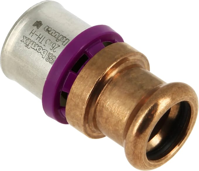 Bonfix Alu-pers x M-press rechte koppeling 26 x 22 mm 1st