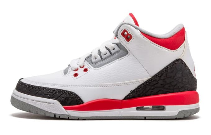 Air Jordan 3 Retro 'Fire Red' 2013 Gs 398614-120 36.5