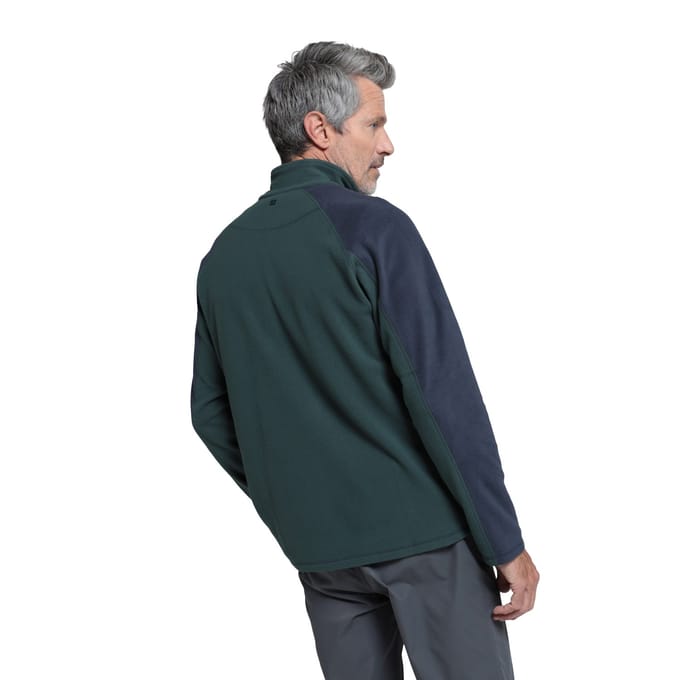 Mountain Warehouse Heren Ashbourne II Half Zip Fleece Top (Kaki Groen)
