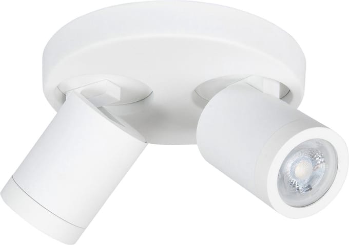 Opbouwspot Blane Zwart Metaal Rond GU10 2-voudig ⌀ 17cm