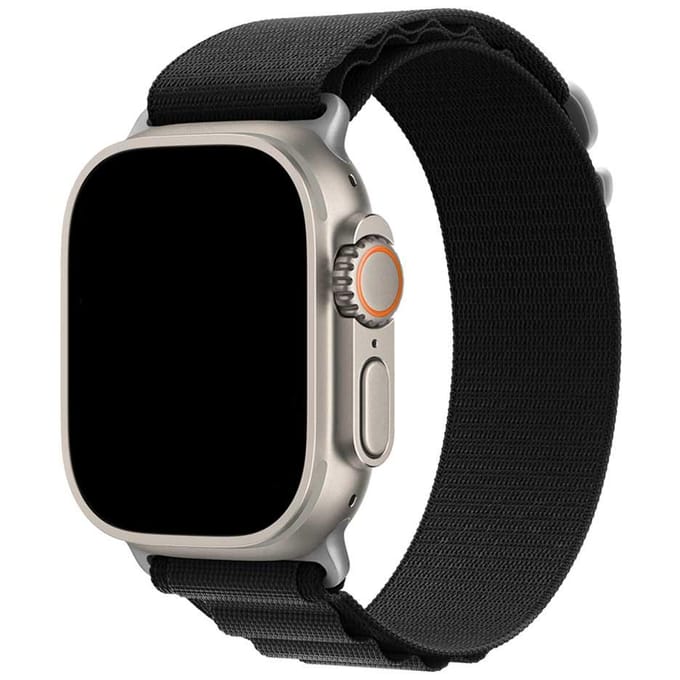 2+1 | Apple Watch Bandje Alpine - Nylon - Zwart