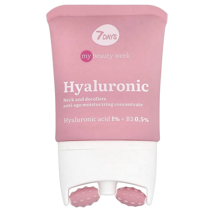 7 Days Beauty, Hyaluronic, Dual Action Anti-Aging & Moisturizing Cream, 80ml (2.7 fl oz) pink
