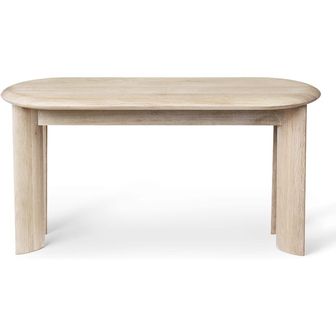 Ferm Living Bevel Bank - wit, eiken