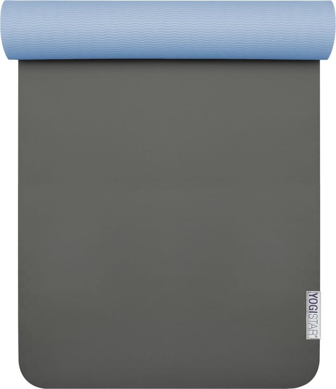Yogistar Yogamat pro - Antraciet/Lichtblauw