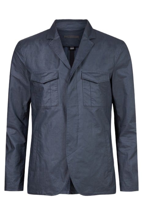 John Varvatos Slim Fit Concealed Placket Jacket With P Night Sky Größe: 54 | Leichte Jacken Outlet | Herren | Schwarz