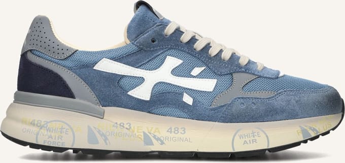 Premiata Mick Sneakers - Suède - Heren - Blauw - Maat 43