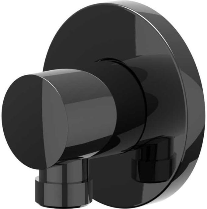 IVY Toebehoren Wanduitlaat 1/2" Zwart chroom PVD