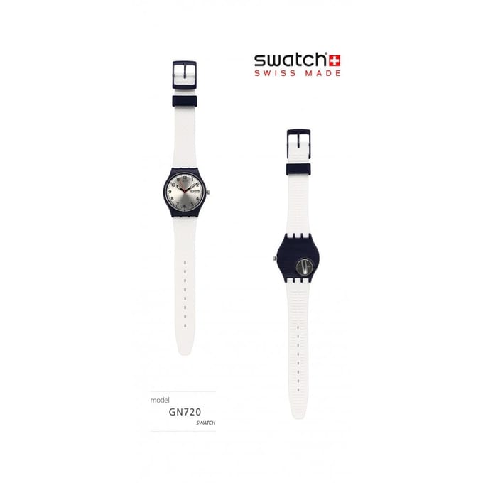 SWatch Gn720 Tech Mode White Delight Public Urethaan Horloge GN720 gray