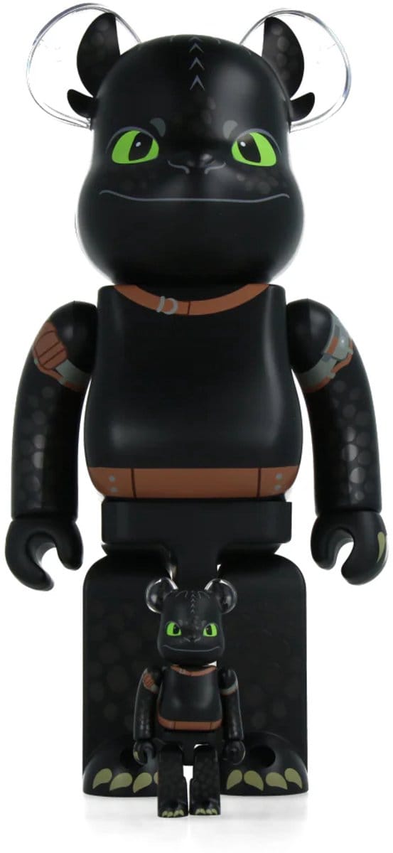 100% & 400% Bearbrick set - Toothless