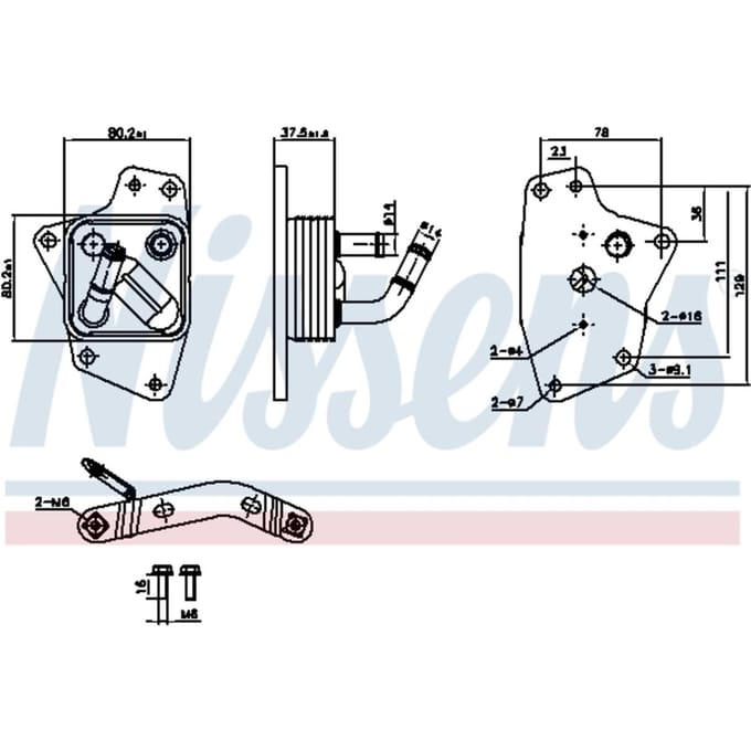 Olie radiator NISSENS 91444