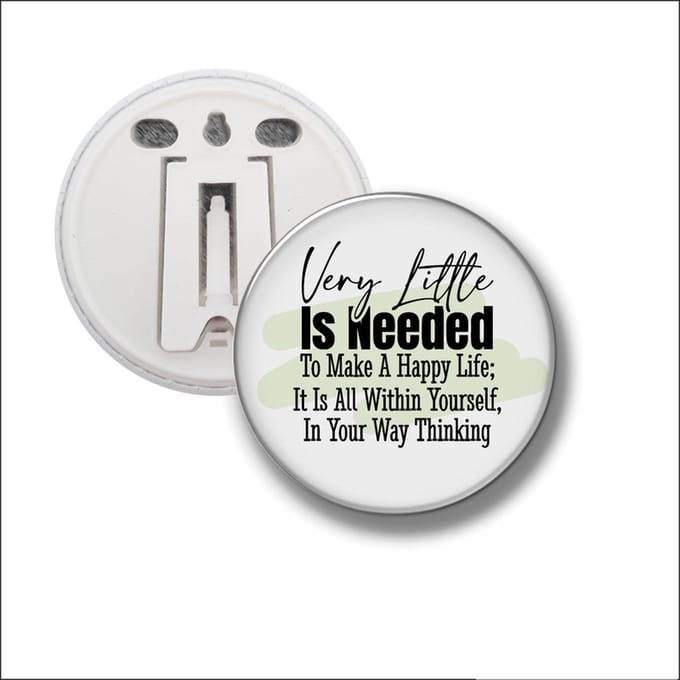 Button Met Clip 58 MM - Very Litlle Is Needed