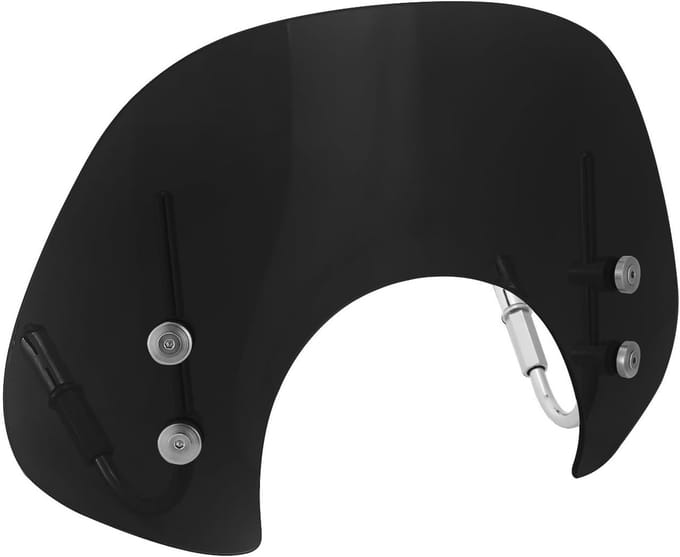 Motor Voorruit Deflector - Scooter Windscherm - Comfortabele Rit - Voert Wind Af - Standaard Maat - Zwart