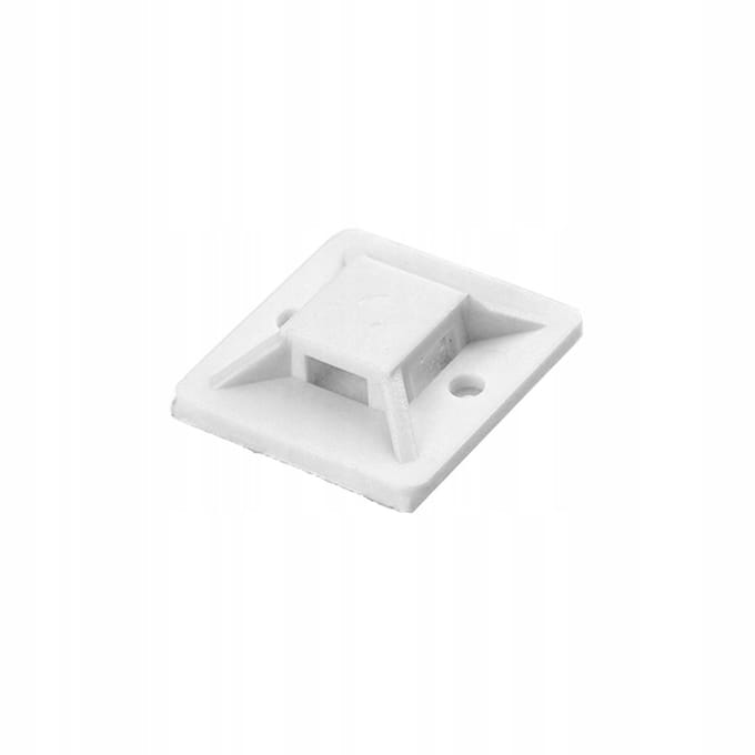Zelfklevende Kabelbinder Bevestiging 20x20mm Wit 50 Stuks
