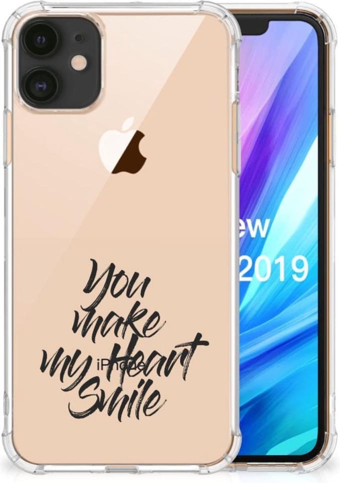 Apple iPhone 11 Telefoonhoesje met tekst Heart Smile