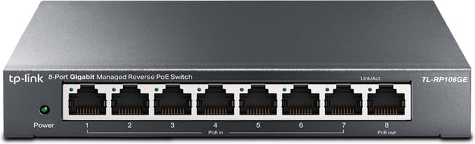 TP-Link TL-RP108GE 8-Port Gigabit Managed Reverse PoE Switch