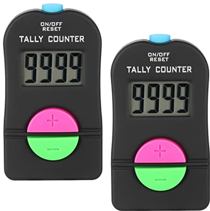 Digitale Handteller voor Golf - 0-9999, 2 Stuks, Elektronisch en Handmatig