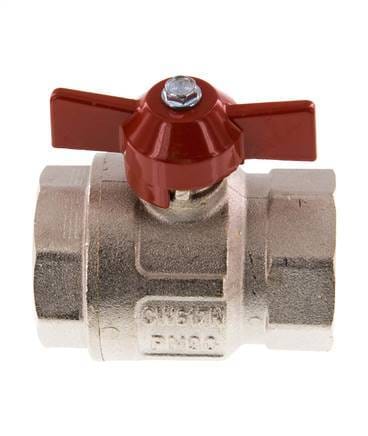 G 1-1/4 inch Vlinder Handle Compacte 2-Weg Messing Kogelkraan - BL2BN-M-SD-NK-114