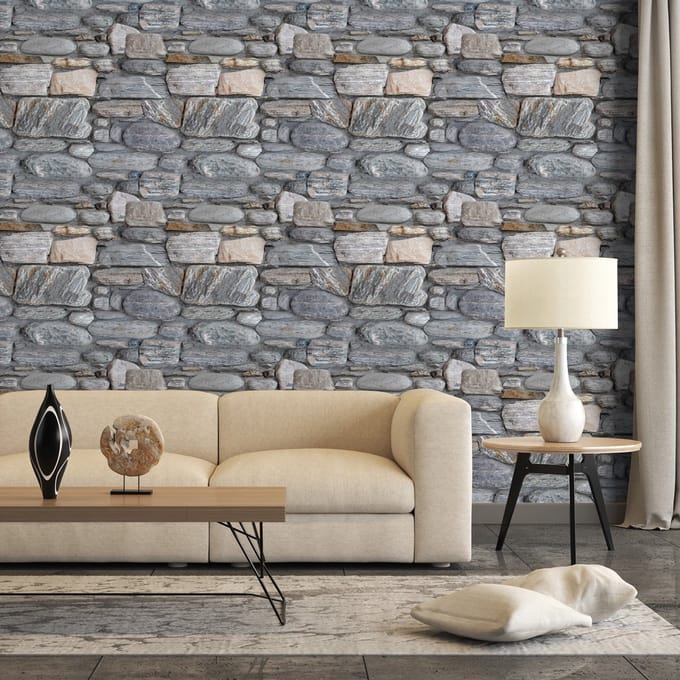 Behangsticker - ALPINE STONES - 30x30cm