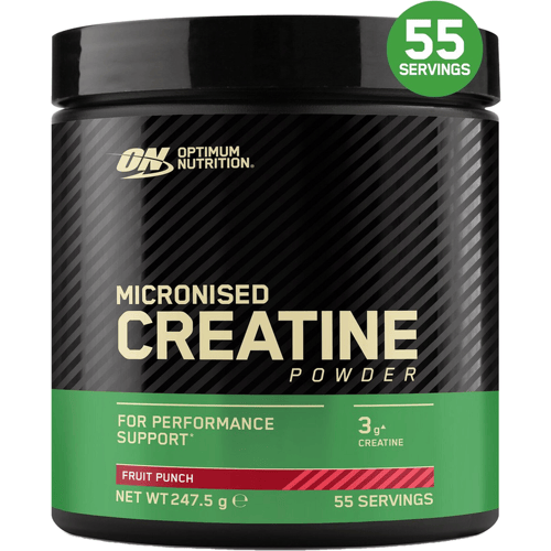 Optimum Nutrition Micronized Creatine Powder - Fruit Punch Creatine Poeder - Creatine Monohydraat - 247 gram (55 doseringen)