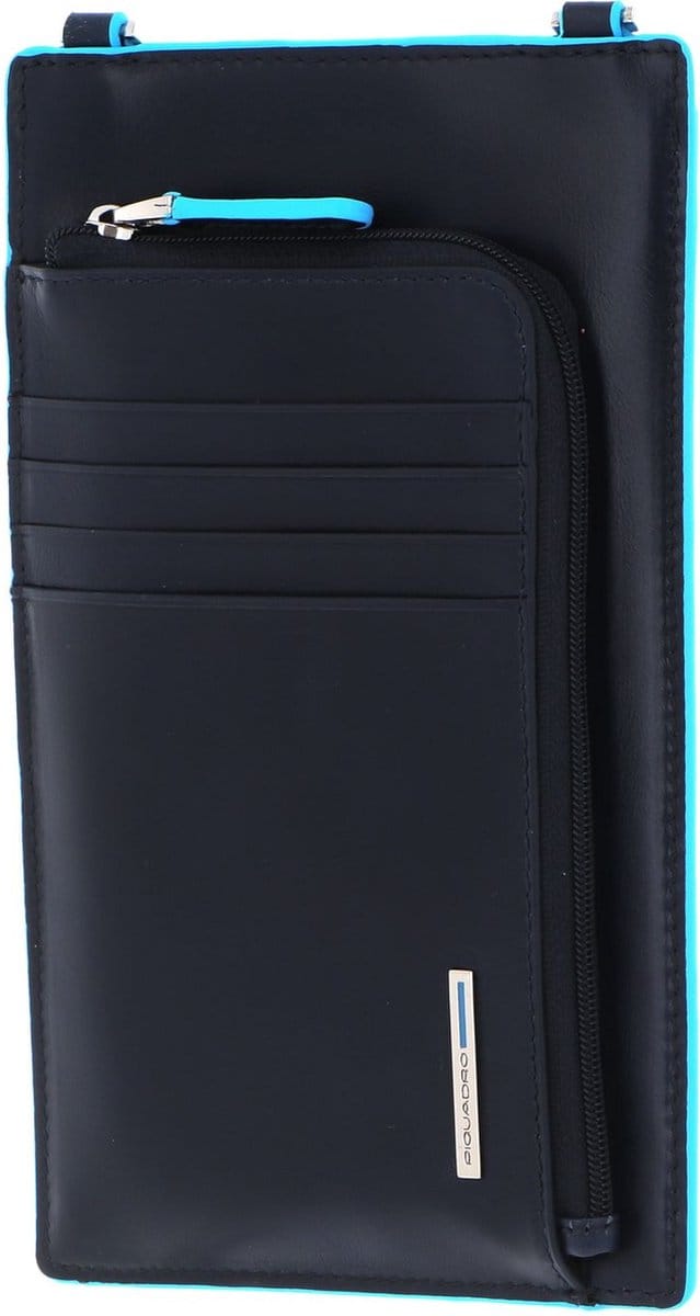 PIQUADRO Telefoontasje Blue Square Pocket Crossbody Bag For Smartphone Blu2 Blauw