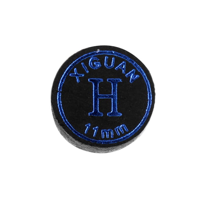 Hoogwaardige varkensleren biljartkeupunten, zwart, 11 mm zacht 13mm Soft