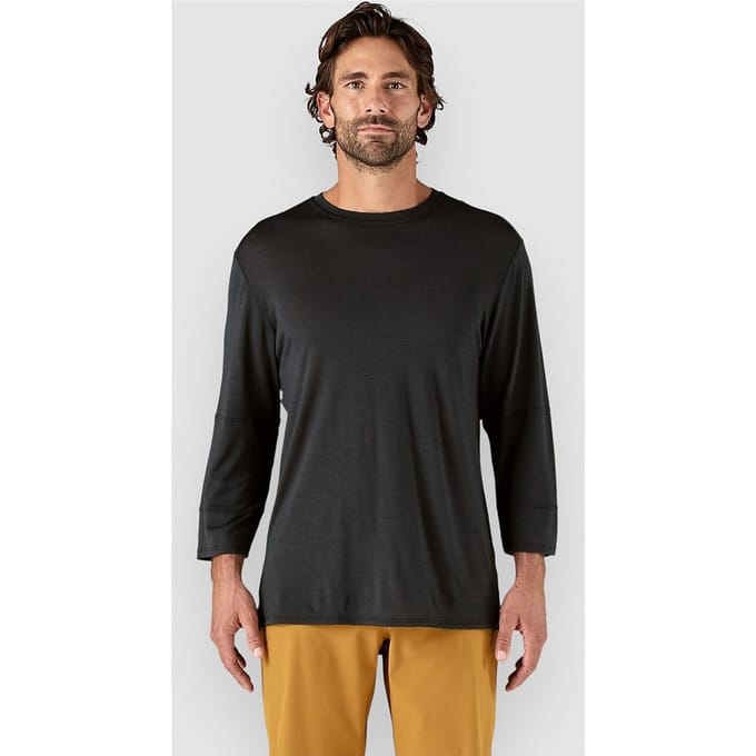 Patagonia Merino Blend 3/4 Sleeve Long Sleeve Jersey zwart