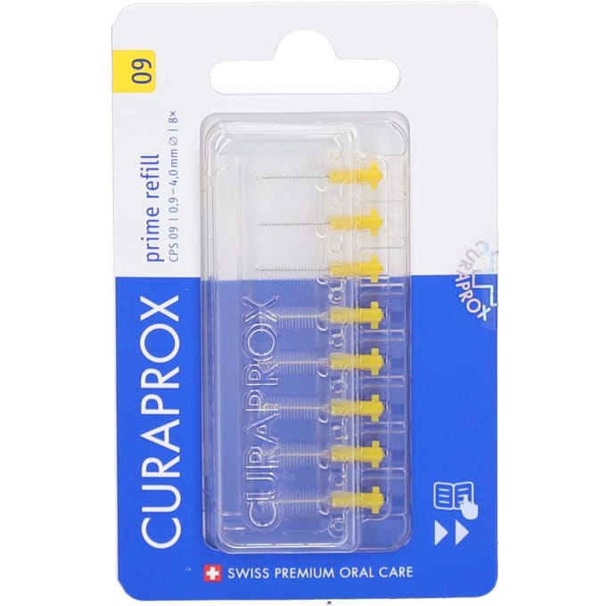 Curaprox Interdentale Rager Prime Navulling CPS 09 Geel 4,0 mm - 8 stuks