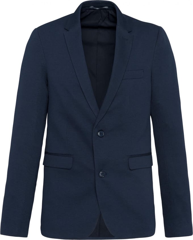Kariban Herenjas van tricot K6132 - Night Navy Heather - 48 NL (48 FR)