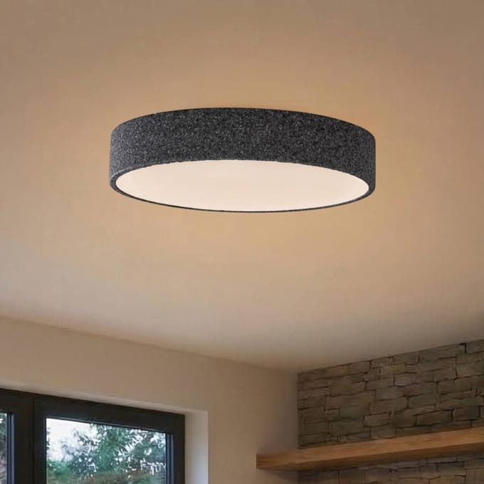 Lindby Smart LED plafondlamp Elmor Ø 45 cm grijs RGB CCT